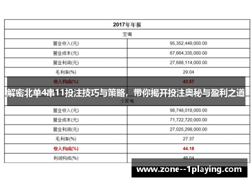 解密北单4串11投注技巧与策略,带你揭开投注奥秘与盈利之道 解密北单4串11投注技巧与策略,带你揭开投注奥秘与盈利之道